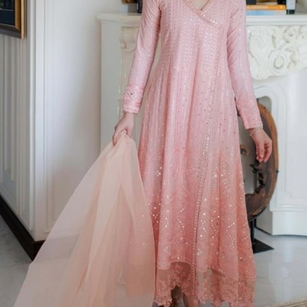 Ayesha Somaya Long Sleeve 3 Piece Dress - Picture 3 of 11